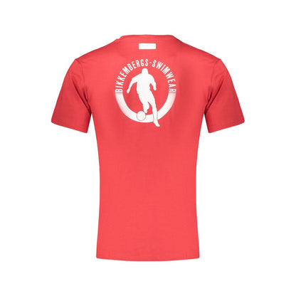 Bikkembergs Red Cotton T-Shirt