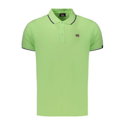 Polo Shirt by Norway 1963 for men in cotton green presents a sleek silhouette, featuring a refined and for a sleek finish.