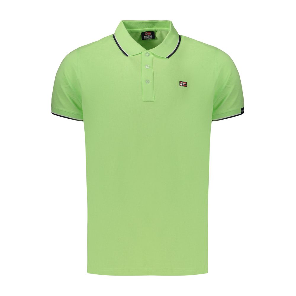 This Polo Shirt by Norway 1963 for men in cotton green presents a flawless silhouette, showcasing flawless detailing and a refined for a truly flawless aesthetic.