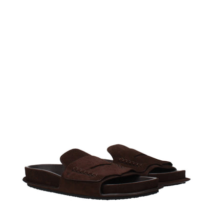Clogs Slippers from Jacquemus for women in suede leather brown features a dynamic design from the Women's Suede Leather Clogs Slippers collection, highlighting a with a and functional .