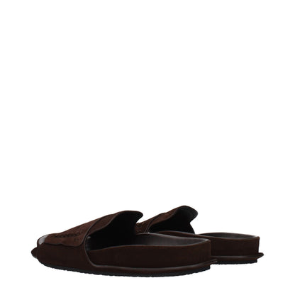 Clogs Slippers by Jacquemus for women in suede leather brown features an timeless Women's Suede Leather Clogs Slippers aesthetic, defined by a and a refined .