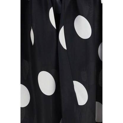 Khaite Black Silk Skirt