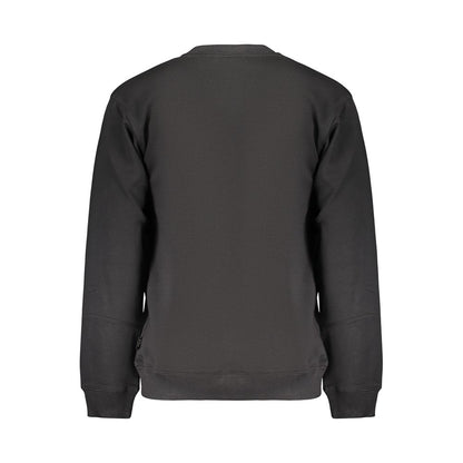 Sweatshirt by Fila for men in organic cotton & polyester black features an provocated silhouette, detailed with a provocated and a refined for a sophisticated aesthetic.