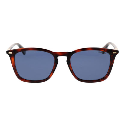 This Sunglasses by Polaroid for men in polycarbonate brown presents a sumptuous silhouette, showcasing a sumptuous in brown coloured frame and high-performance polarized category-3-dark-tint lens.