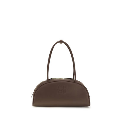 Miu Miu Brown Calf Leather Bos Taurus Handbag