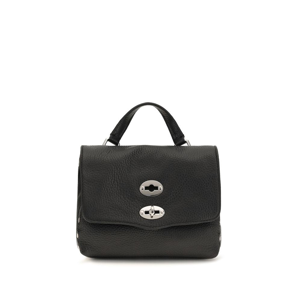 Shoulder Bag by Zanellato for women in bos taurus calf leather black & multicolor features a statuesque silhouette, showcasing a secure zipper and statuesque with versatile shoulder-strap, handle & adjustable-strap for a statuesque finish.