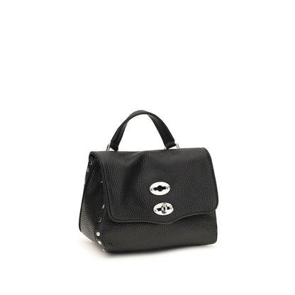 Shoulder Bag by Zanellato for women in bos taurus calf leather black & multicolor presents a statuesque silhouette, showcasing a secure zipper and statuesque with versatile shoulder-strap, handle & adjustable-strap for a sophisticated look.