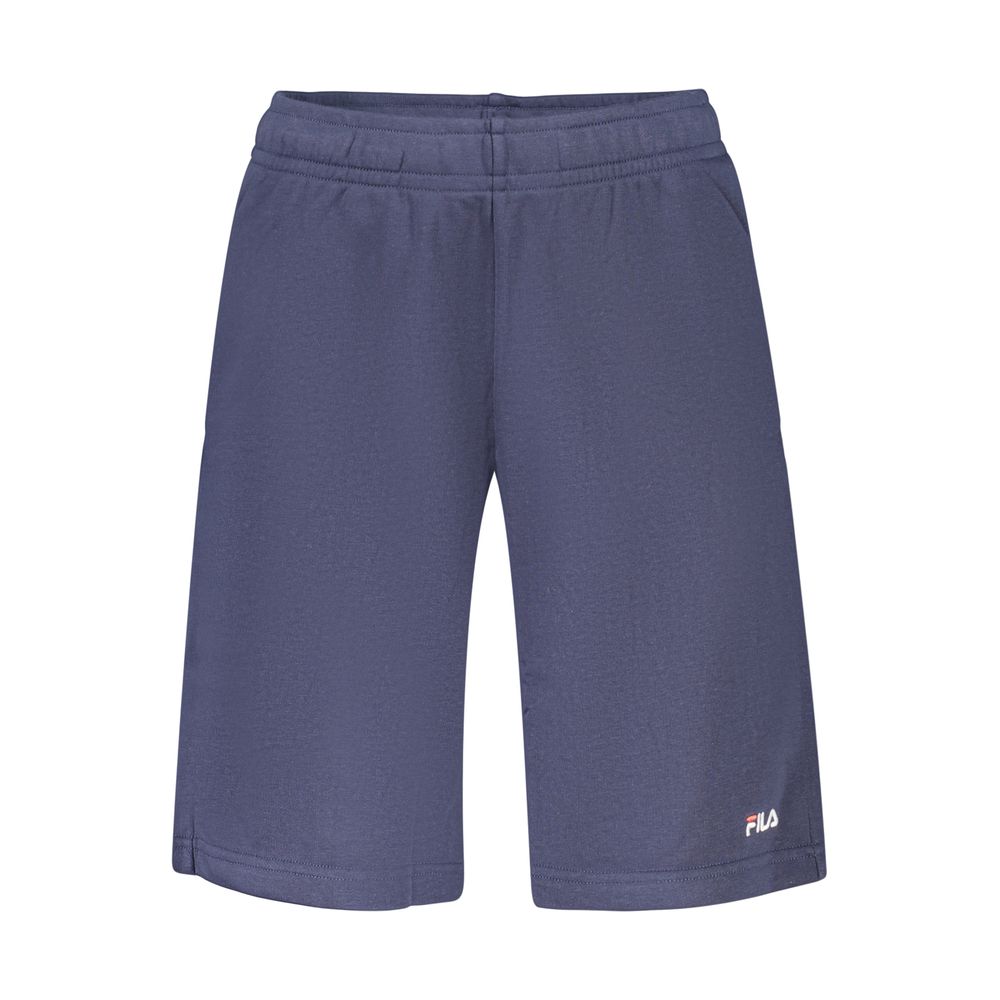 Activewear Shorts by Fila for men in organic cotton & polyester blue features a dynamic silhouette with a athletic & relaxed-fit , showcasing adjustable-waistband in a premium short cut for high-performance style.