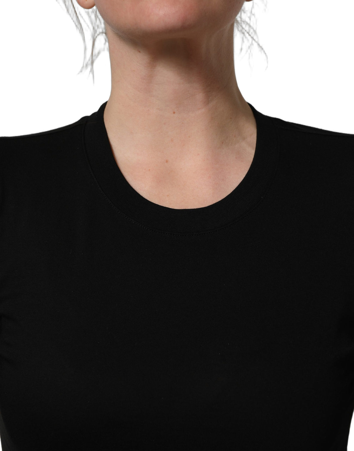 Dolce & Gabbana Women's Crew Neck Cotton Cardigan - Black