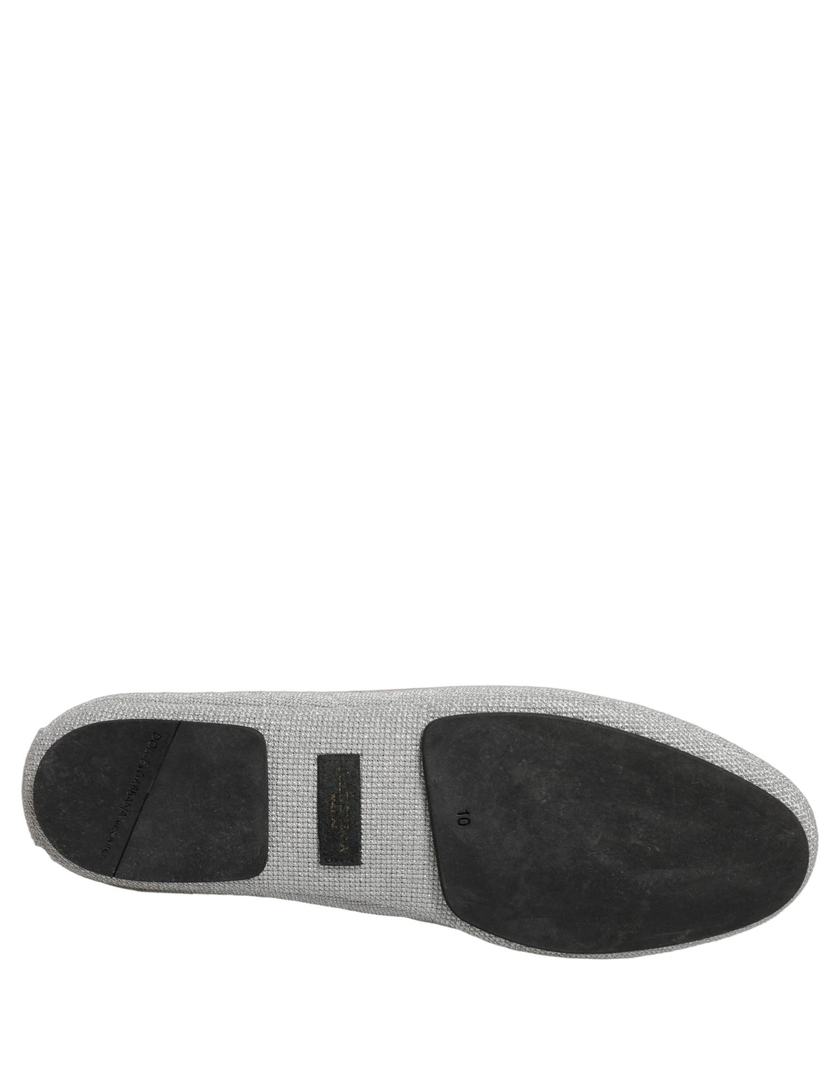 Dolce & Gabbana Men's Leather Loafer Slip-On Shoes - Gray Rose