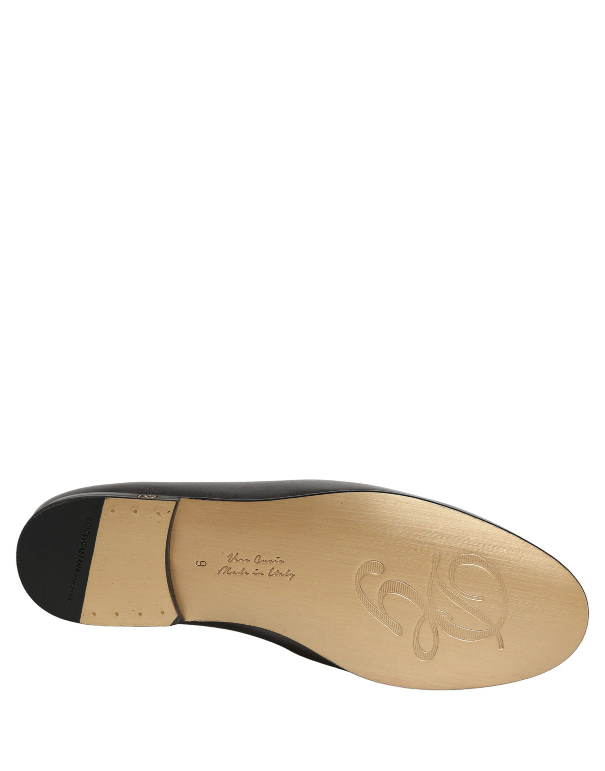 Dolce & Gabbana Men's Leather Low-Heel Loafer Slip-On Shoes - Silver