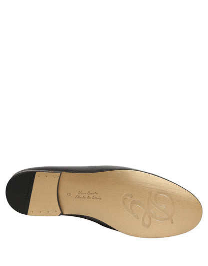 Dolce & Gabbana Men's Leather Low-Heel Loafer Slip-On Shoes - Silver