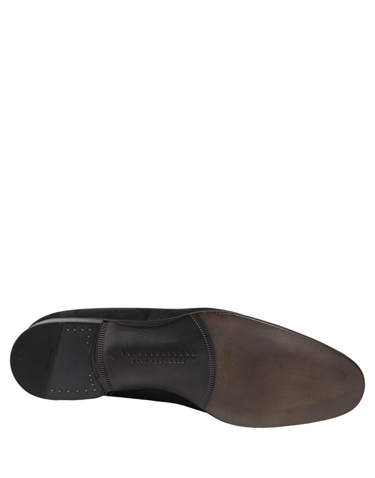 Dolce & Gabbana Men's Leather Loafer Slip-On Shoes - Black