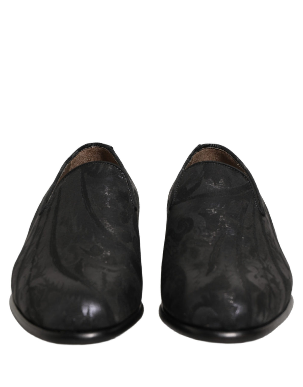 Dolce & Gabbana Men's Leather Loafer Slip-On Shoes - Black