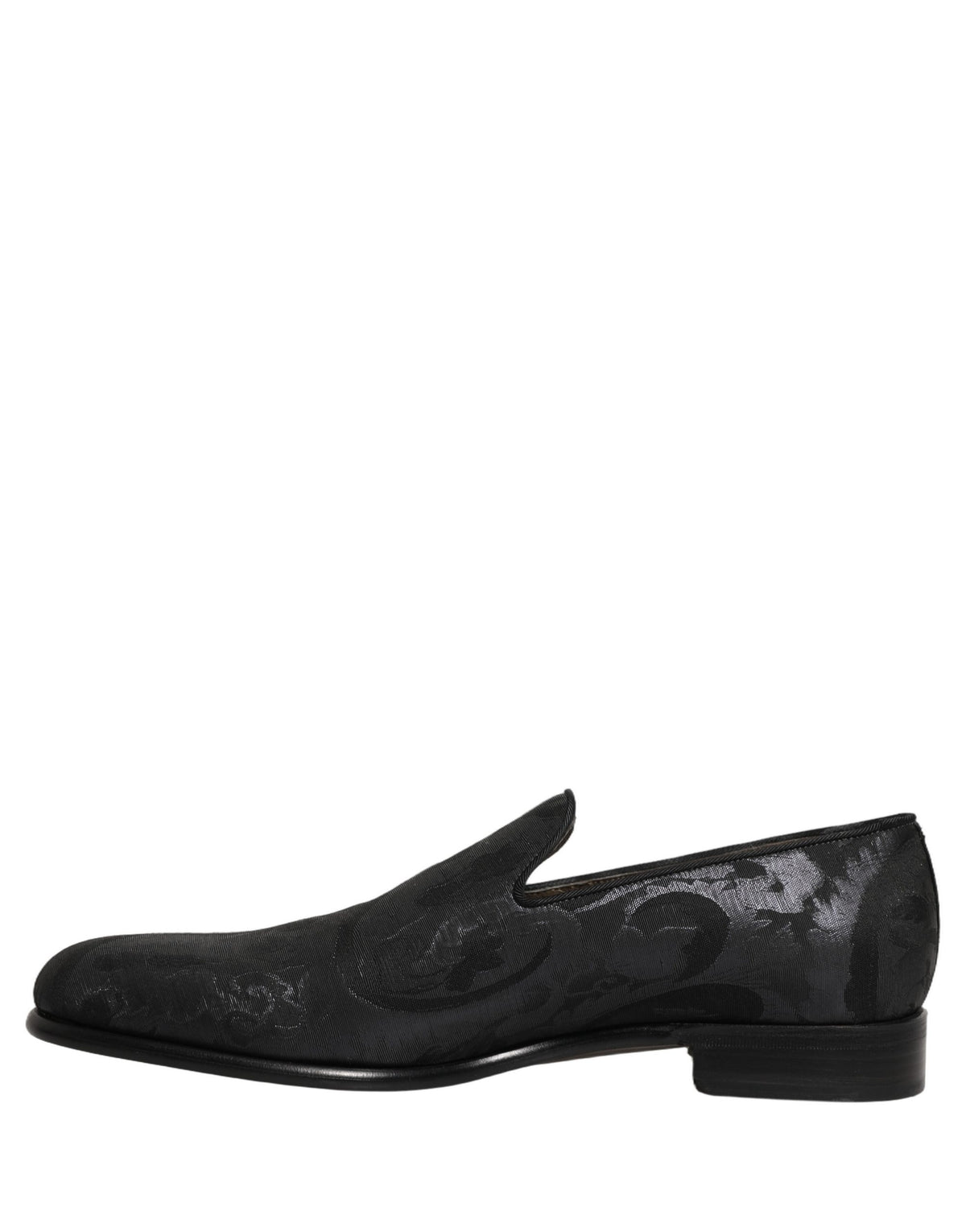 Dolce & Gabbana Men's Leather Loafer Slip-On Shoes - Black
