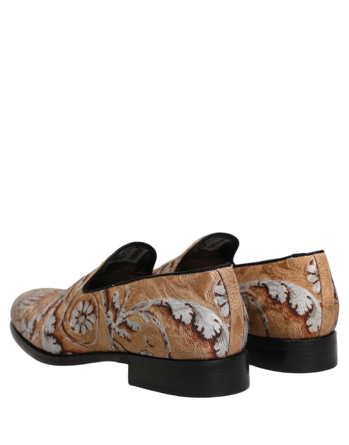 Dolce & Gabbana Men's Leather Loafer Slip-On Shoes - Beige