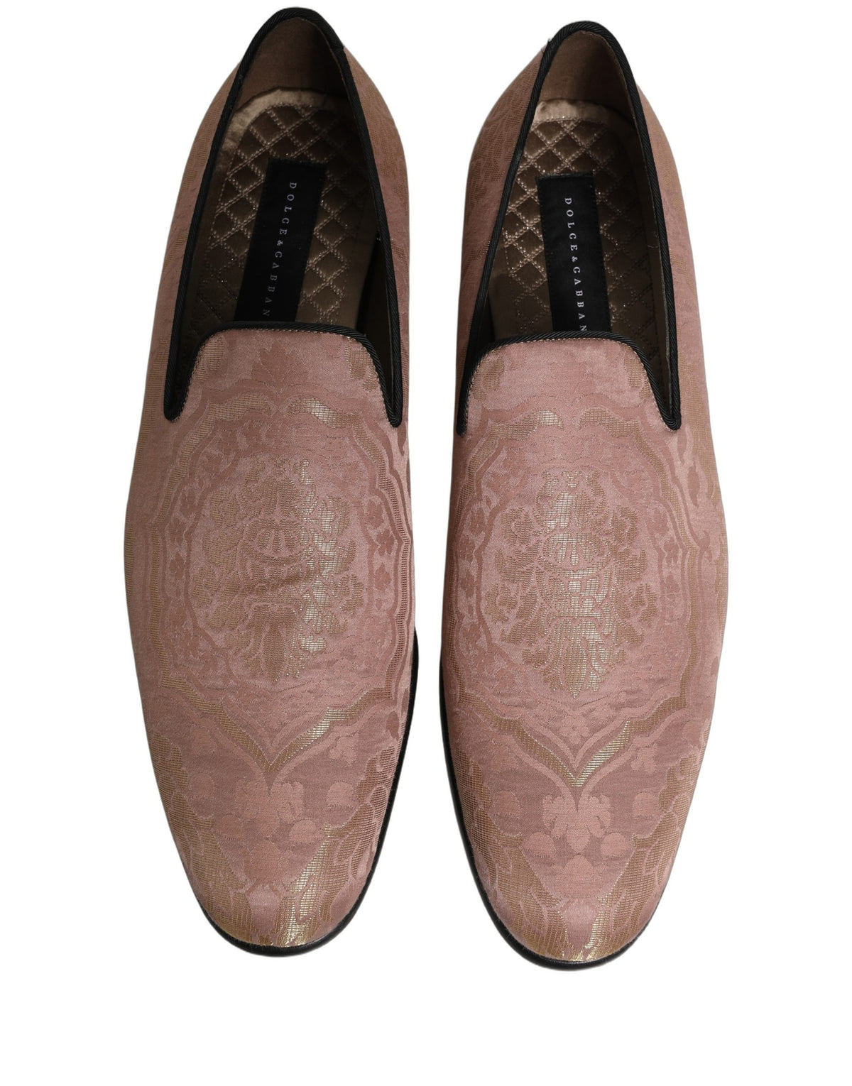 Dolce & Gabbana Men's Leather Loafer Slip-On Shoes - Pink
