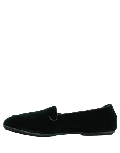 Dolce & Gabbana Men's Leather Plush & Velvet Flat Loafer Slip-On Shoes - Green