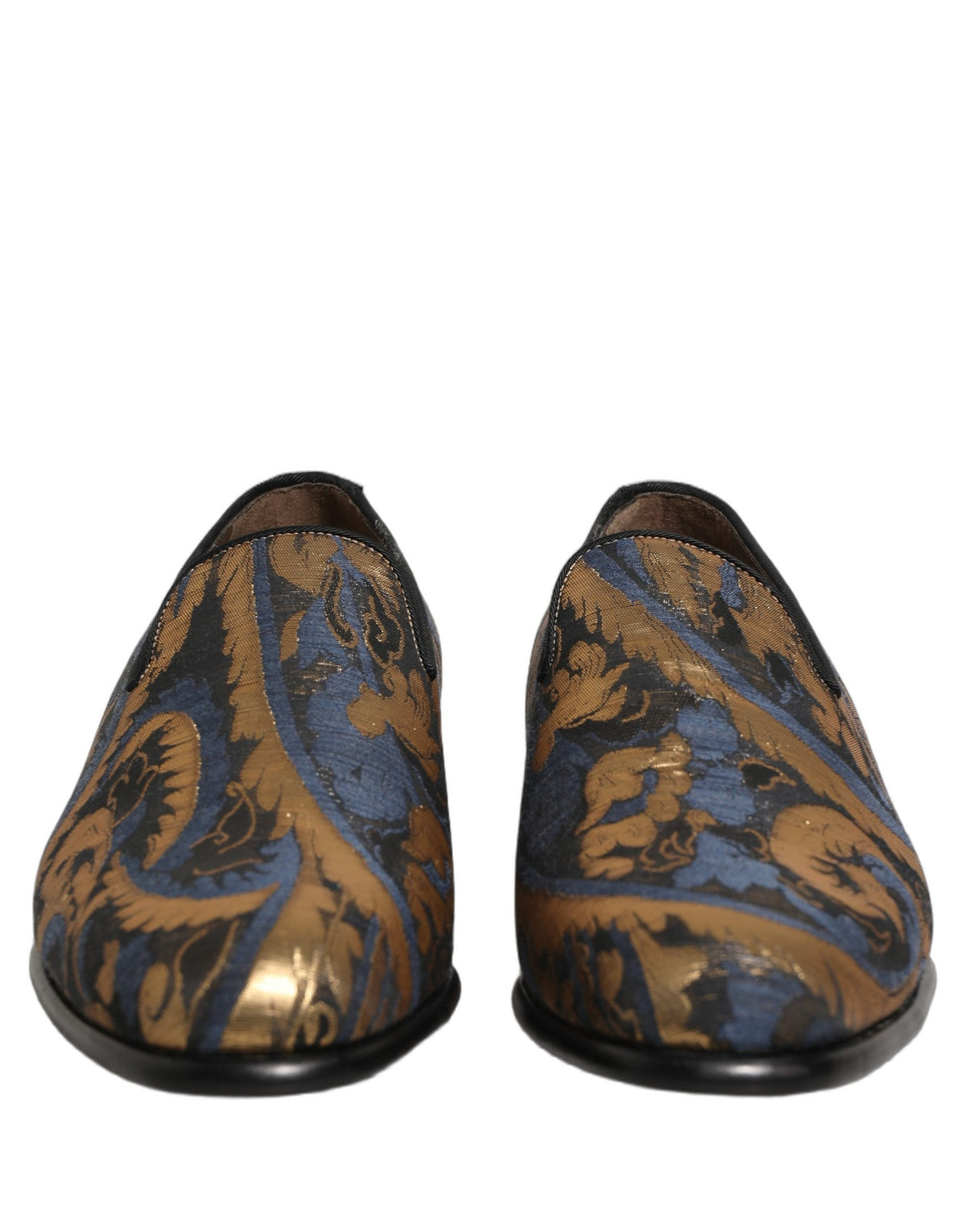 Dolce & Gabbana Men's Leather Loafer Slip-On Shoes - Blue