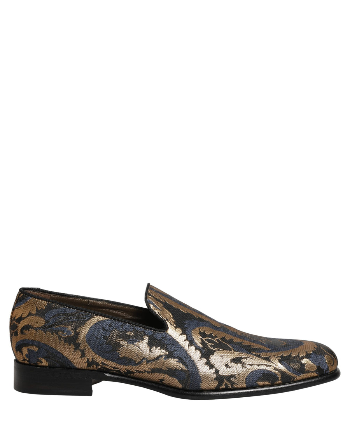 Dolce & Gabbana Men's Leather Loafer Slip-On Shoes - Blue