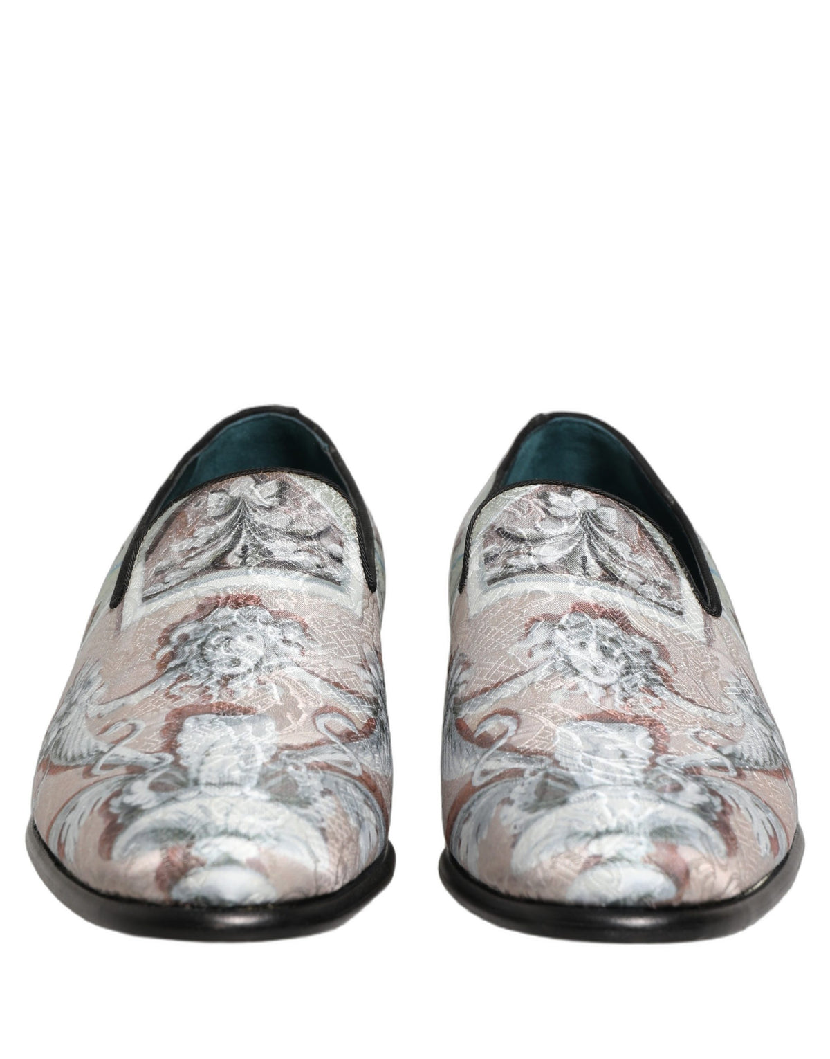 Dolce & Gabbana Men's Leather & Velvet Loafer Slip-On Shoes - Multicolor
