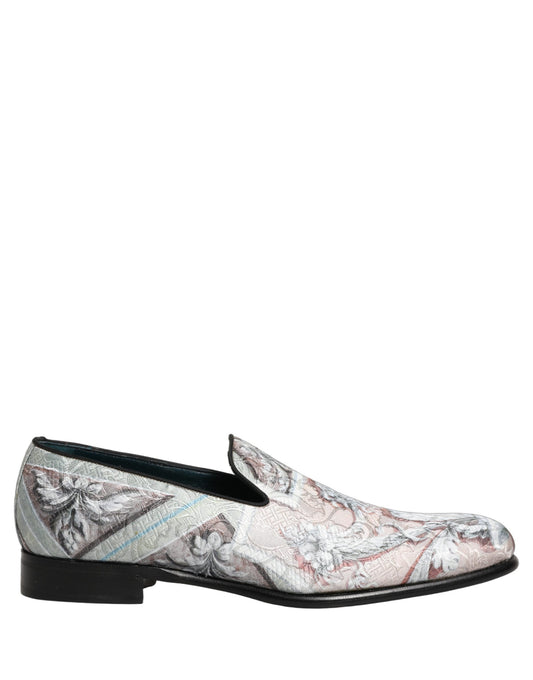 Dolce & Gabbana Men's Leather & Velvet Loafer Slip-On Shoes - Multicolor