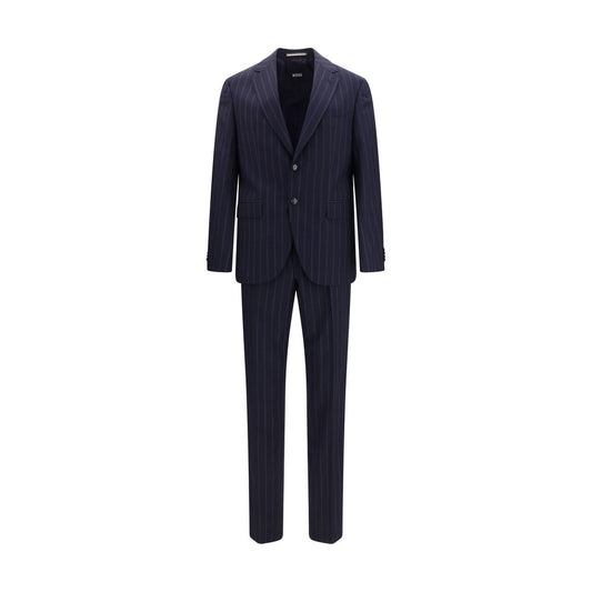 Hugo Boss Black Blue Wool Oves Aries Two-Piece Suit