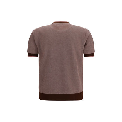 Piacenza Cashmere Multicolor Cotton Polo Shirt