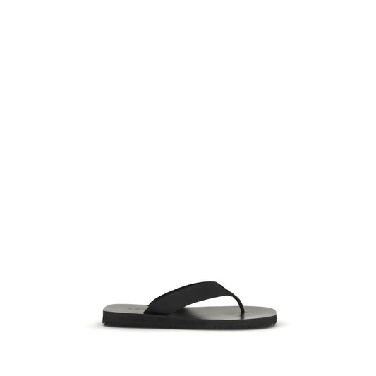 Senso Black Rubber Flip-Flop Sandals
