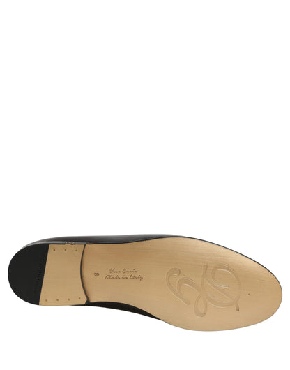 Dolce & Gabbana Men's Leather Low-Heel Loafer Slip-On Shoes - Silver
