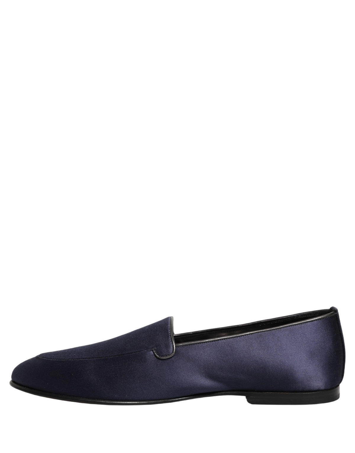 Dolce & Gabbana Men's Leather & Satin Loafer Slip-On Shoes - Navy