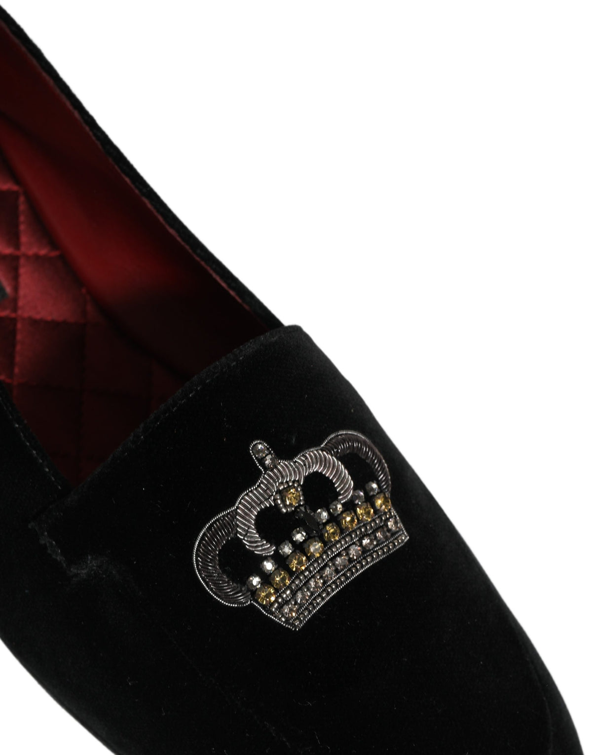 Dolce & Gabbana Aria Men's Leather Loafer Slip-On Shoes - Black Signature