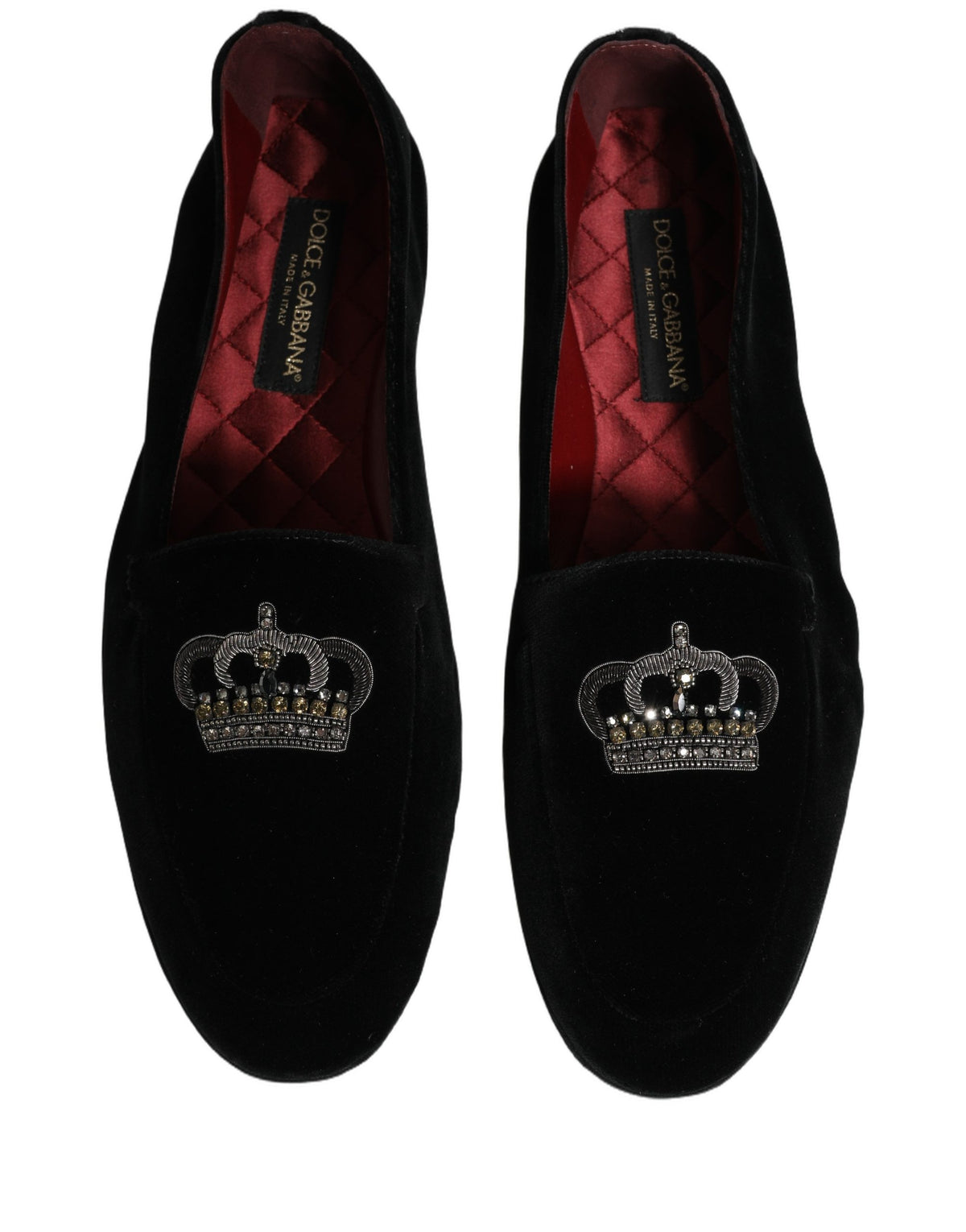 Dolce & Gabbana Aria Men's Leather Loafer Slip-On Shoes - Black Signature
