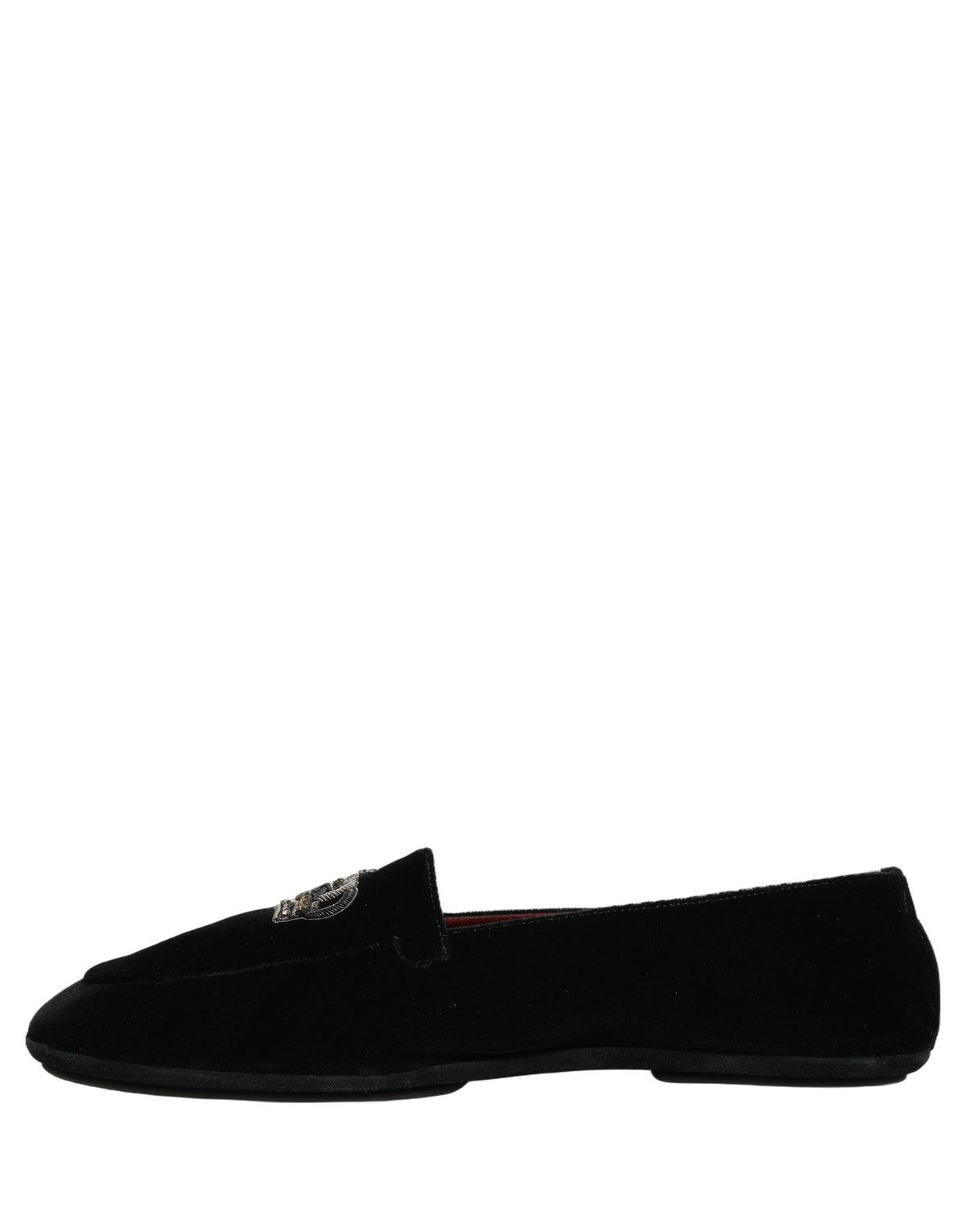Dolce & Gabbana Aria Men's Leather Loafer Slip-On Shoes - Black Signature