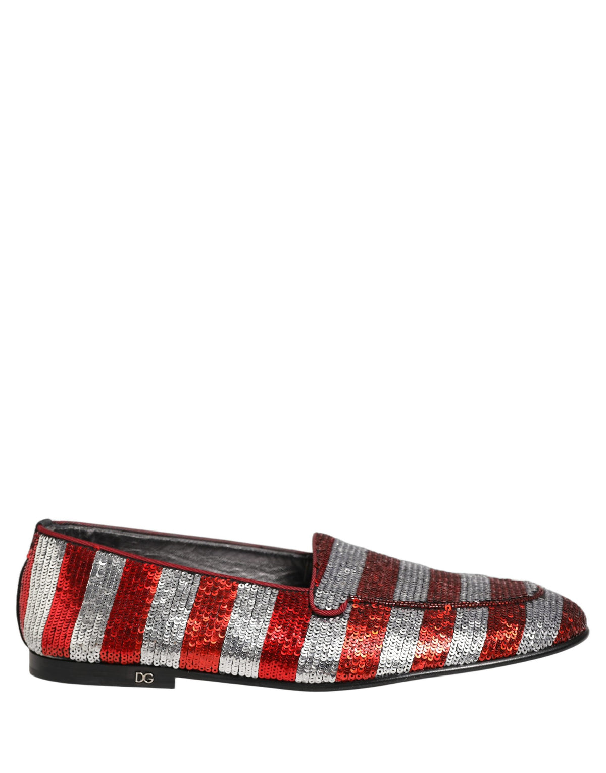 Dolce & Gabbana 9 To 5 Aria Men's Leather & Sequins Loafer Slip-On Shoes - Multicolor