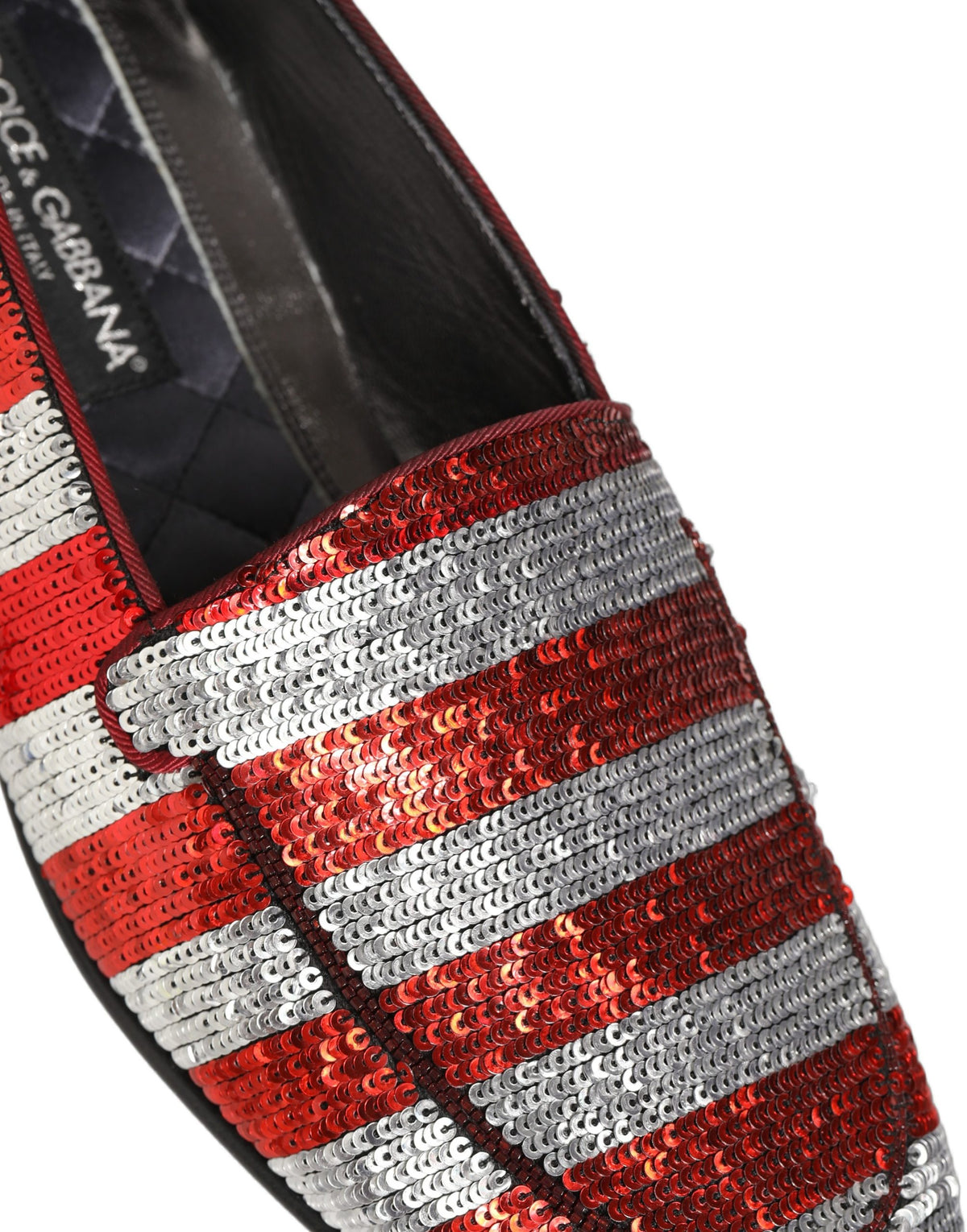 Dolce & Gabbana 9 To 5 Aria Men's Leather & Sequins Loafer Slip-On Shoes - Multicolor