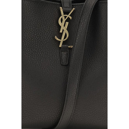 Saint Laurent Black Calf Leather Bos Taurus Shoulder Bag