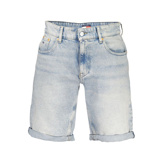 Tommy Hilfiger 9 To 5 Men's Stretch Denim Cotton Shorts - Azzurro