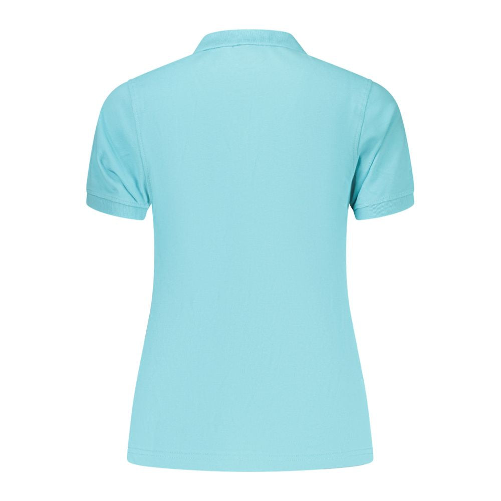 Polo Shirt by Norway 1963 for women in cotton blue presents a sleek silhouette, featuring a refined and for a sleek finish.