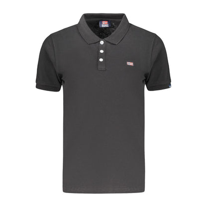 Norway 1963 Black Cotton Polo Shirt