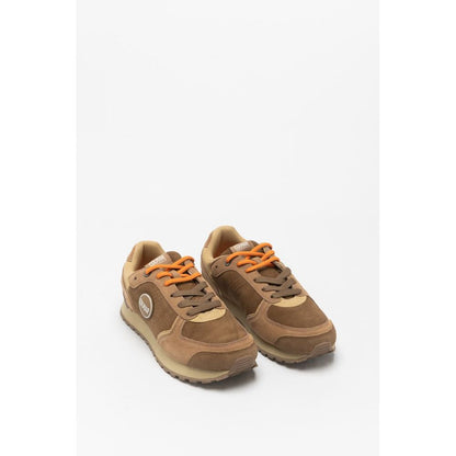 Colmar Brown Leather Low Top Sneakers
