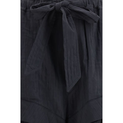 Marant Etoile Black Viscose Cargo Shorts