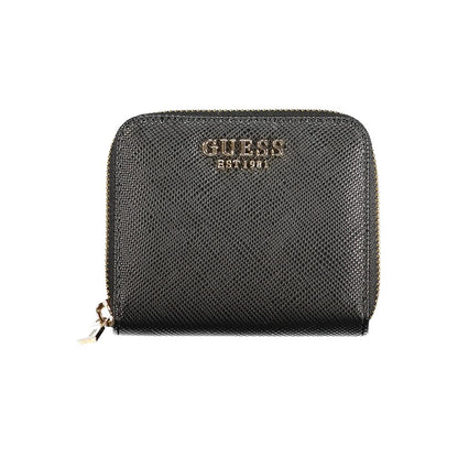 Wallet by Guess Jeans for women in polyurethane black & signature features a streamlined silhouette, showcasing the streamlined Isola Polyurethane Wallet design with sophisticated for a premium look.