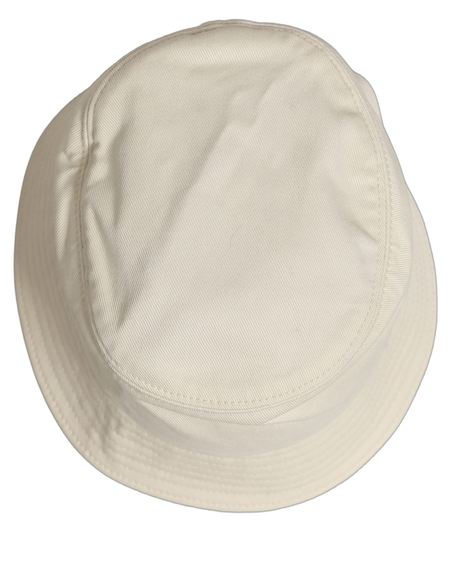 Dolce & Gabbana Men White Cotton Fisherman Bucket Hat