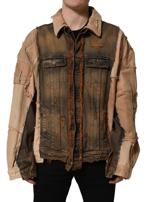 Dolce & Gabbana Men's Stretch Denim Cotton Blazer - Multicolor