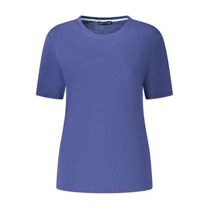 T-Shirt by North Sails for women in cotton blue & print features a plush silhouette, showcasing a sophisticated crew neckline and for a truly plush finish.