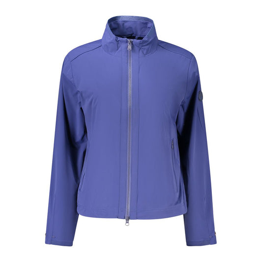 Windbreaker Jacket by North Sails for women in stretch nylon blue presents a resilient silhouette, artfully detailed with a sophisticated and functional pockets & windproof for a resilient finish.