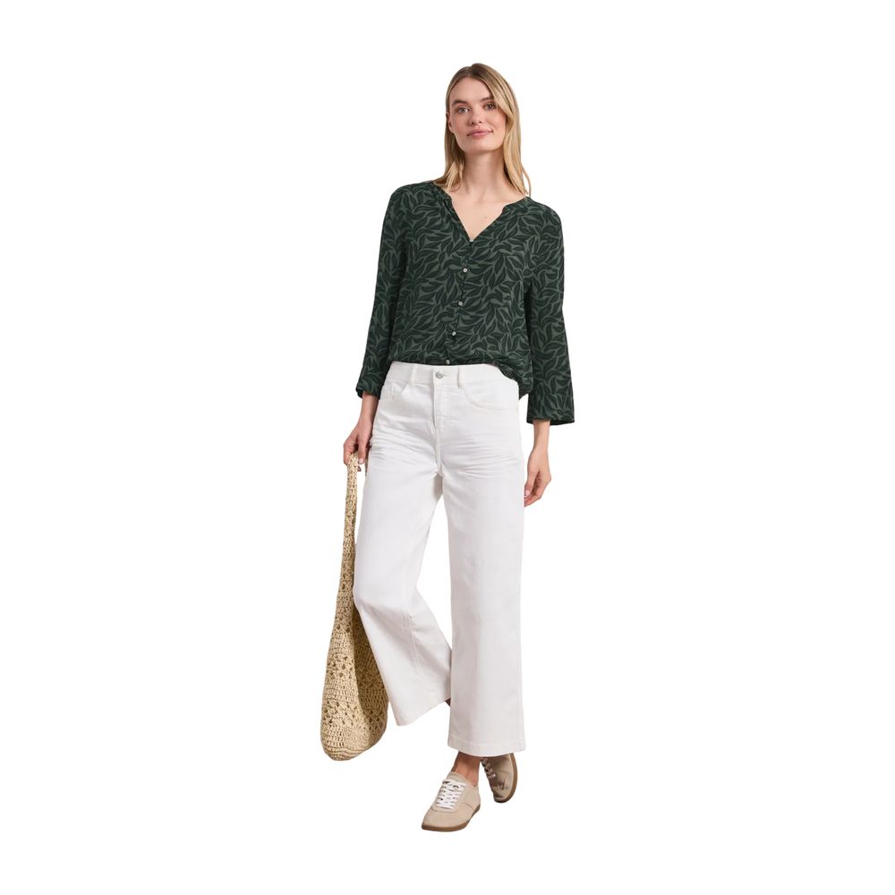 Shirt by Street One for women in viscose bicolour features an polished silhouette, showcasing a sophisticated and detail for a truly polished finish.