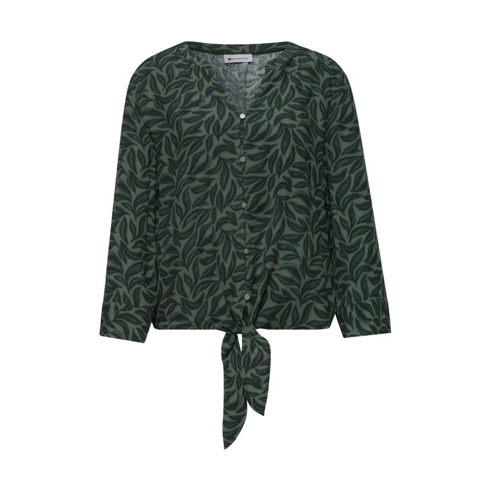 Shirt by Street One for women in viscose bicolour presents a discerning silhouette, showcasing a sophisticated and for a truly discerning finish.
