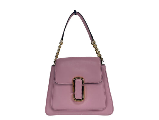 Mini Crossbody Travel Satchel Handbag by Marc Jacobs for women in leather gold & purple features an multi-faceted design with a secure magnetic, ample cardholder, and versatile crossbody-strap, handle, adjustable-strap & detachable-strap for a multi-faceted finish.